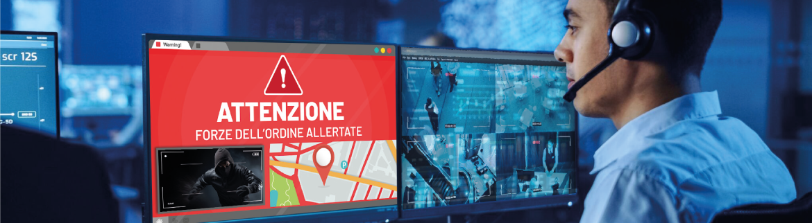 Sistema di allarme casa senza fili collegato alla Centrale Operativa H24. Intervento immediato in caso di allarme. Antifurto casa N.1 in Europa.